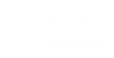 meetings agendas